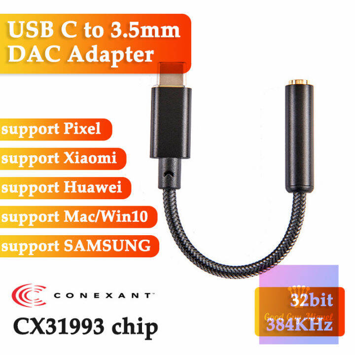 CX31993 USB Type C DAC Headphone Amplifier with 3.5mm Output Audio