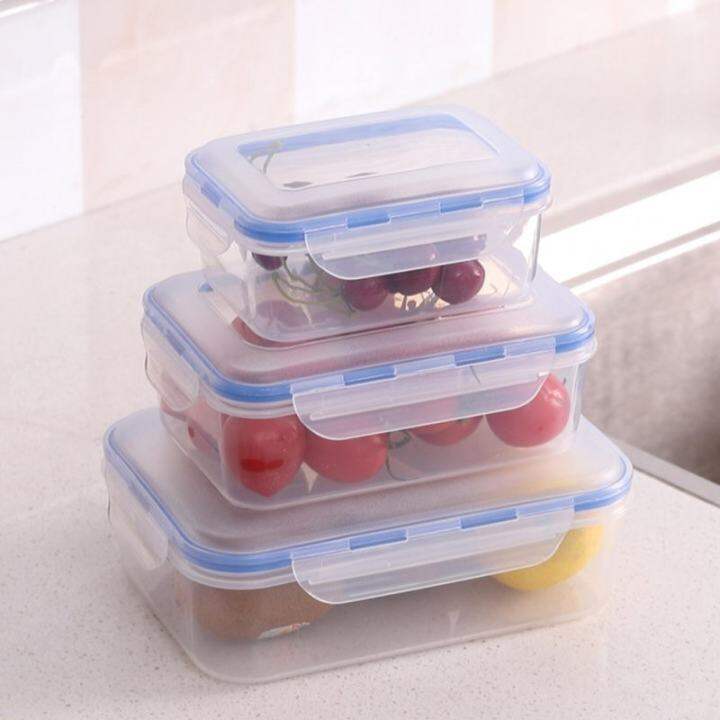 Rectangle Food Storage Tupperware Food Container (3pcs) | Lazada PH