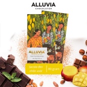 Socola đen nguyên chất nhân Xoài đắng vừa ít ngọt Alluvia Chocolate