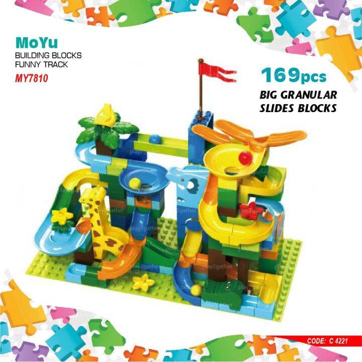 *Ready Stock* MOYU MY7810 Building Blocks 173pcs Big Granular Slides ...