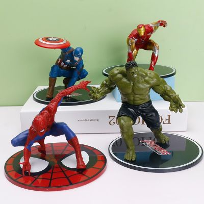 Marvel Movie Super Heros กัปตันอเมริกา Action PVC รูปเค้ก Decor Toys
