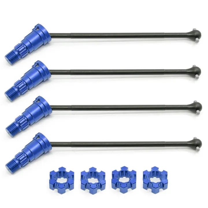 1X(4Pcs Metal Front And Rear Drive Shaft CVD For 1/10 Slash Stampede