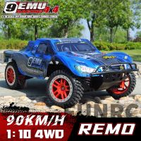 OuYunTingM REMO Hoy รถบรรทุกหลักสูตรระยะสั้น1/10 RC 4WD รถแข่งสูงรถกอล์ฟเร็วโมเดลยานพาหนะบนทางขรุขระของขวัญเด็ก Mobil Remote Control