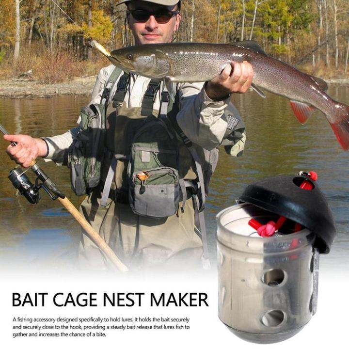 bait-cage-bait-cage-nest-maker-fishing-trap-bait-holder-outdoor-fishing-lure-holder-portable-fishing-cage-for-freshwater-sea-river-fishing-hold-various-baits-manner