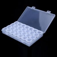 Morris8 28 Grids Plastic Storage Box Jewelry Beads Case Transparent Compartment Medicine Organizer Adjustable Container