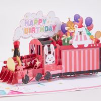 【HOT】☒☋ Birthday Cards Greeting Card Pop-Up Gifts Daddy Daughters Son Kids