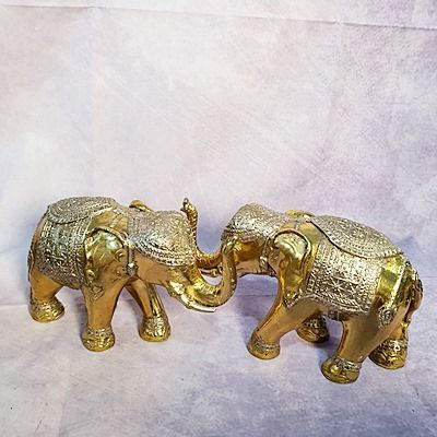 ช้างลายไทยคู่-ขนาด-7-นิ้วิเต็ม-สองกษัตริน์-เนื้อทองเหลืองหล่อตัน