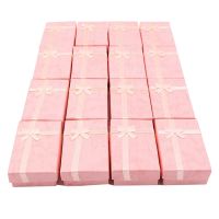 96Pcs Paper Jewelry Gifts Boxes for Jewelry Display-Rings, Earrings, Bracelet Gift Packaging Box (Pink)