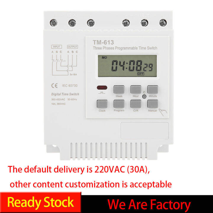 TM163 Three Phases 380V Smart Digital Weekly Programmable Control
