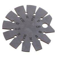 สแตนเลส Bevel Gauge Axe Angle Gauge สำหรับตรวจสอบมุมตัดของใบมีดอย่างรวดเร็วสำหรับงานไม้ช่างไม้