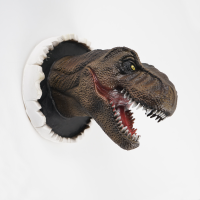 3D ไดโนเสาร์ตกแต่งอิมัลชันผนังหุ่นตกแต่ง tyrannosauru ชุดผนังบรรยากาศอุปกรณ์ตกแต่งตกแต่งบ้าน