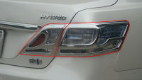 ครอบไฟท้าย รุ่น Hybrid  สีโครเมียม จำนวน 4ชิ้น สำหรับใส่ TOYOTA Camry  โตโยต้า แคมรี่ ปี 2010  4ประตู Tail Lamp Cover (4pcs) Hybrid