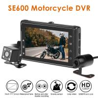 SE600รถจักรยานยนต์ DVR Dashcam 3.0 "ด้านหน้าด้านหลังกล้อง1080P HD G-Sensor มอเตอร์ไซด์ขับรถ Video Recorder Dash Cam SGRHSR