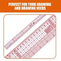 ✳✌ 60cm DIY Measuring Patchwork Yardstick Double Side Metric Straight Ruler Sewing Tailor Multifunction Transparent Drawing Ruler