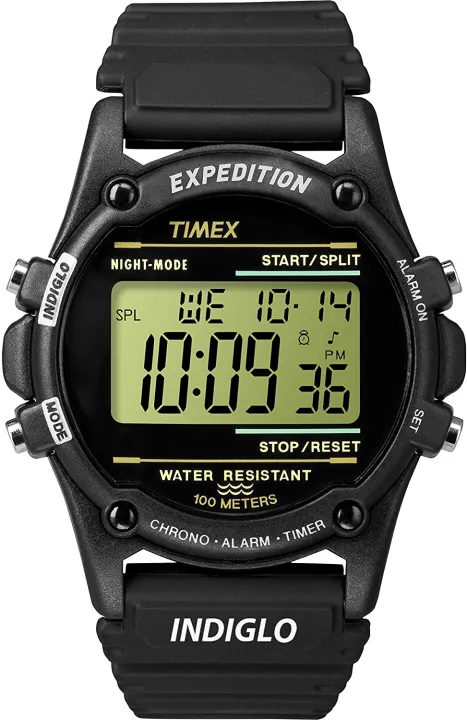 Timex Men's T5K463 Expedition Atlantis 40mm Black Resin Strap Watch |  Lazada PH