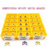 DCMT070204 DCMT11T304 DCMT11T308 VP15TF US735 UE6020 เครื่องมือกลึงภายในเครื่องมือกลึงโลหะเครื่องมือตัดเม็ดมีดกลึง