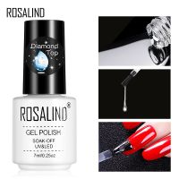 ROSALIND 7ml diamond top coat art design soak off top LEDUV lamp