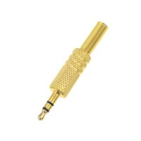 1pc Gold Replacement 3.5mm 2 Pole Male Repair Headphones Audio Jack Plug Connector Soldering For Most Earphone Jack