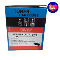 ตลับหมึกดำ เลเซอร์ เทียบเท่า Toner Hp W 1107 A (107A) Premium Quality  ใช้สำหรับ  HP Laser 107a 107w  MFP 135a 135fnw 134w 135ag 135r 135wg 137fnw 137fwคมเข้มชัดทุกตัวอักษร