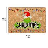 Christmas Carpet Cartoon Christmas Decorative Floor Mat Entrance Doormat Foot Mat 40x60cm