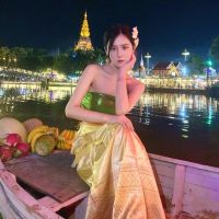 ☫♘☫  Small and pure and fresh summer two-piece female Thai backless outfit sexy strapless JuJing yi dress with national wind dress