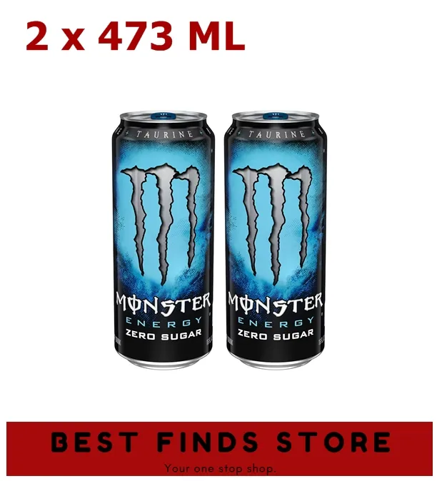 Monster Energy Zero Sugar, Low Calorie Energy Drink, 16 Ounce Set of 2 Lazada PH