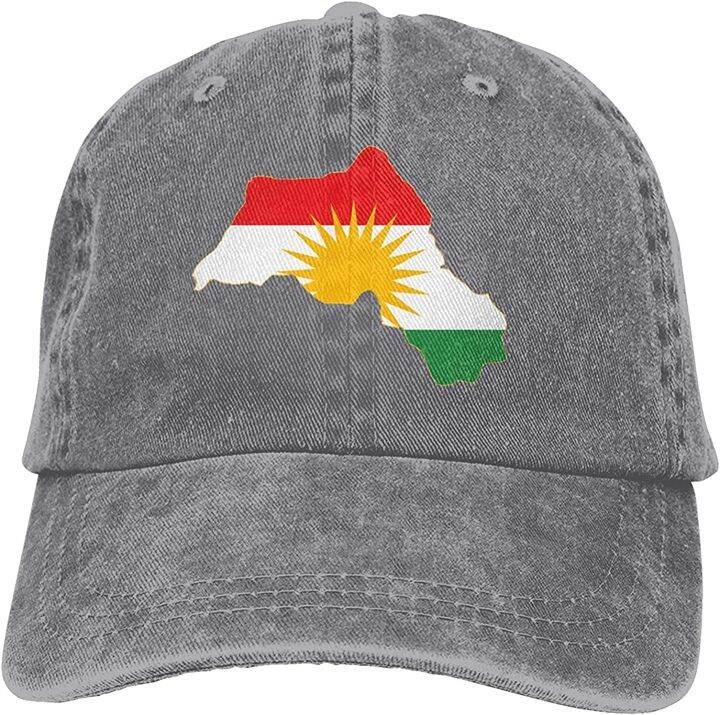 แผนที่โลก-kurdistan-สำหรับทุกเพศปรับได้หมวกเบสบอลผ้าฝ้ายหมวกพ่อลำลอง