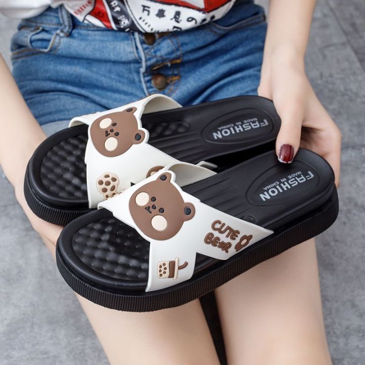 july-2023-new-slippers-womens-outerwear-summer-fashion-korean-version-of-ins-net-infrared-all-match-thick-soled-soft-soled-shoes