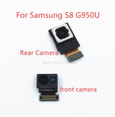 1ชิ้น Kembali Besar Kamera Belakang Utama Modul Kamera Depan สายเคเบิลงอได้ untuk G950U Samsung Galaxy S8 G950D G9500 Bahagian Ganti Asal