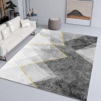 Geometric Simplicity Living Room Decoration Carpet Home Bedroom Beside Large Area Carpets Study Cloakroom Non-slip Washable Rug