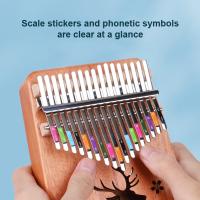 New Kalimba Scale Sticker 17/21 Thumb Phonetic Label Musical Five Learner Instruments