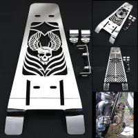 Motorcycle Skull Polished Stainless Steel Engine Radiator Cover Grill Guard Protector For YAMAHA XV1600 XV1700 WILD ROAD STAR