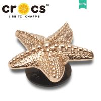 cross jibbiz หัวเข็มขัดโลหะ รูปปลาดาว อุปกรณ์เสริม สําหรับรองเท้า