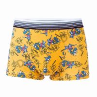 Cute Cartoon Boys Underwear Boxer Stretchable Microfible Men Boxer Briefs