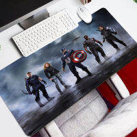 Captain America Marvell Large Gaming Mousepads 1000x500mm/900x40mm XXL Rubber Mouse Pad Pc Game Tablet Mousepad With Non-Slip Edge Locking