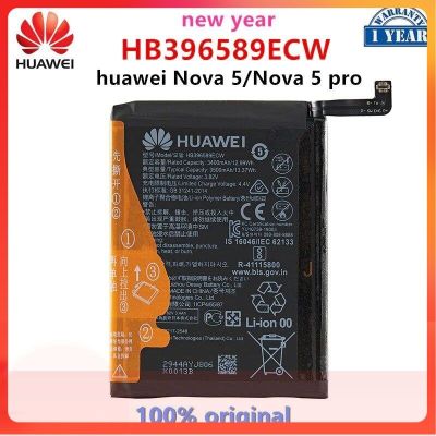 แบตเตอรี่แท้ Huawei Nova 5 Nova 5 Pro Nova5pro SEA-AL00 HB396589ECW 3500MAh