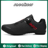 รองเท้าปั่นจักรยานสำหรับผู้ชายและผู้หญิงไม่มี Sepatu Road Bike ล็อค