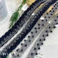 1Yard Handicraft Accessories Beaded Ribbon Lace Trim Appliques For Clothing Hats Hairbands Decoration Diy Craft Supplies