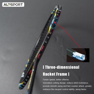 ALP LP 2 Pcs Pro 9U 57g Chinese Opera Dual Style 100 Full Carbon Fiber Badminton Rackets With String Max 32LBS Raket Sports China Facial Double Face Professional Racquet Ultralight Reket For Men And Women