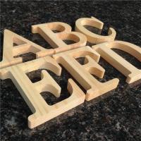 ☃✷℡ Wholesale 10cm High Wood Wooden Letters A to T Alphabet Birthday Home Decoration