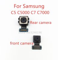 1ชิ้นกล้องหน้ากล้องมองหลังเหมาะสำหรับ C7 Samsung Galaxy C5 C5000ชิ้นส่วนอะไหล่กล้องถ่ายรูปสายเคเบิล C7000มีความยืดหยุ่นหลัก