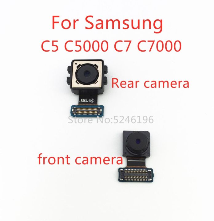 【✆New✆】 nang20403736363 1ชิ้นกล้องหน้ากล้องมองหลังเหมาะสำหรับ C7 Samsung Galaxy C5 C5000สายเคเบิ้ลหลัก C7000มีความยืดหยุ่นอะไหล่ใหม่