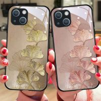 Ginkgo Leaf Phone Case for Samsung Galaxy S23 S22 Ultra S10 Plus S20 S21 FE Note 20 10 Lite S9 9 8 S8 S10e Tempered Glass Cover Electrical Safety