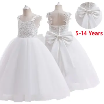 ZH01 4-14 Years Flower Girl Dress for Teenage Girls Long Dress for Children  Lace Colors: - Wedding Gown Supplier in the Philippines,Hongkong,  Thailand, Indonesia