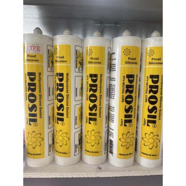 PROSIL ORIGINAL SILICONE SEALANT NEUTRAL CURE RTV WHITE BLACK SILVER