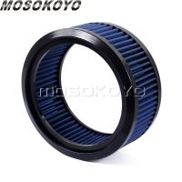 【LZ】 Motorcycle High Flow Replace Air Filter 6  Round Intake Air Cleaner for Harley Model