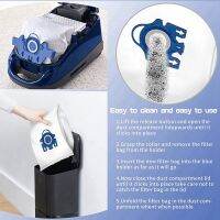 3D Efficiency Dust Bag for Gn Vacuum 9917730 Bags, 2 Tablets Air Clean and 2Tablets Motor Filter