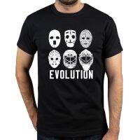 Man Clothing Evolution of Goalie Mask Hockey Puck Ice Stick Skate High Quality  Men Print  T-Shirt