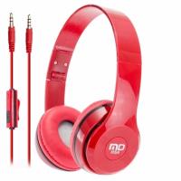 MD-TECH HS6 หูฟัง Headset Bass Boost Stereo Android iphone n/b pc tv (RED)