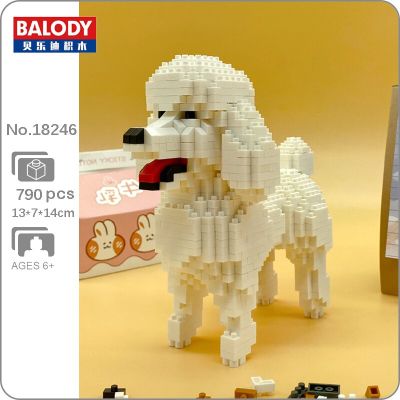 ชุดตัวต่อ BALODY 18246 จำนวน  790  pcs Nano Building Block  สุนัขพันธุ์  พูเดิล ลายน่ารัก น่าเก็บสะสม